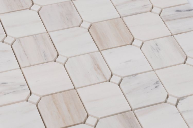 Clipped Square Wooden White Honed 11.75 x 11.75